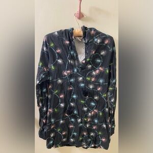 Vintage La Vie en Rose Christmas PJ Hoodie